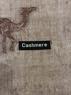 Hand-Woven Camel Pattern Cashmere Scarf